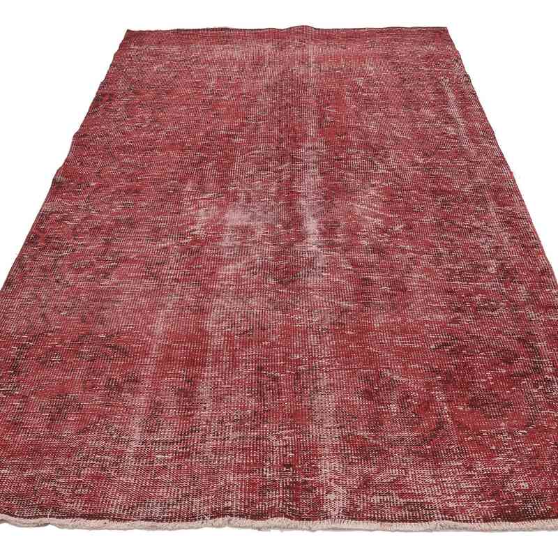 Over-dyed Vintage Hand-Knotted Turkish Rug - 5'  x 9'  (60" x 108") - K0065744