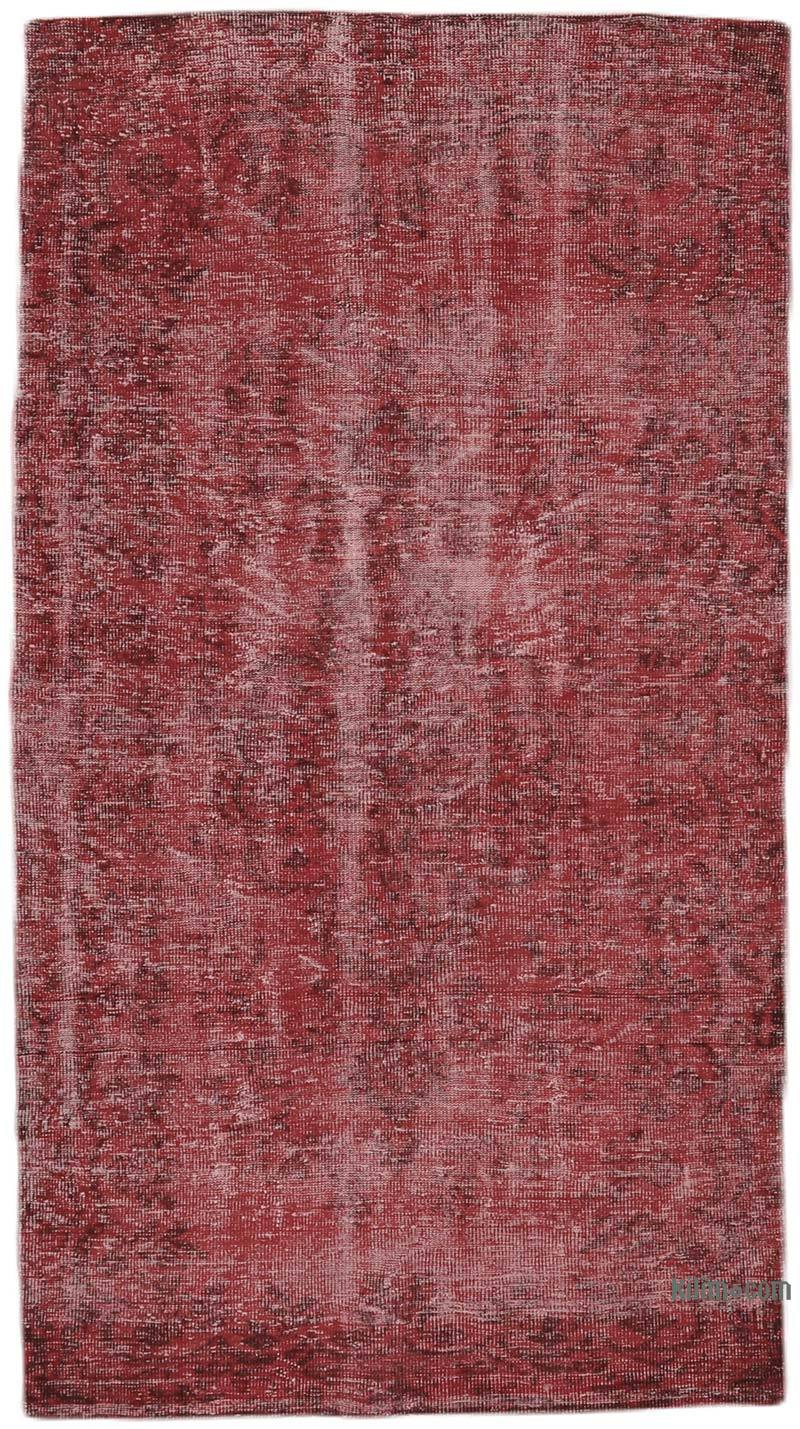 Over-dyed Vintage Hand-Knotted Turkish Rug - 5'  x 9'  (60" x 108") - K0065744
