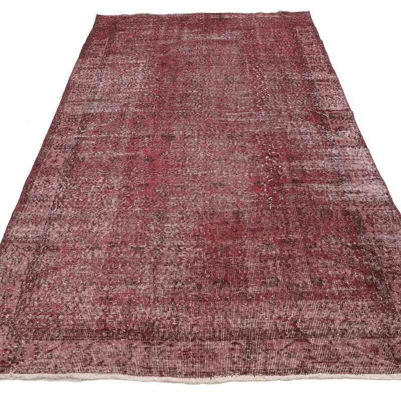 Over-dyed Vintage Hand-Knotted Turkish Rug - 5' 3" x 9' 1" (63" x 109") - K0065746