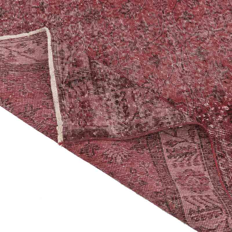 Over-dyed Vintage Hand-Knotted Turkish Rug - 5' 3" x 9' 1" (63" x 109") - K0065746