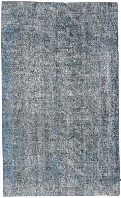 Boyalı El Dokuma Vintage Halı - 141 cm x 233 cm