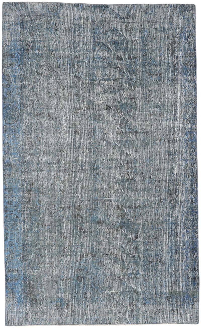 Over-dyed Vintage Hand-Knotted Turkish Rug - 4' 8" x 7' 8" (56" x 92") - K0065747
