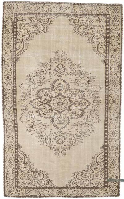 Vintage Turkish Hand-Knotted Rug - 5' 7" x 9' 3" (67" x 111")