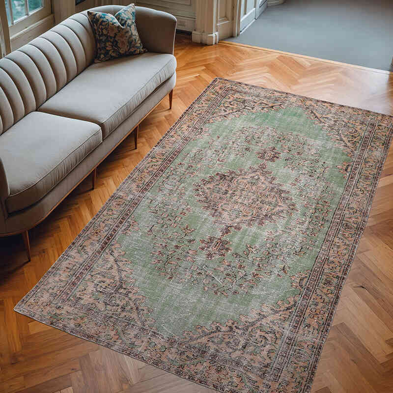 El Dokuma Vintage Halı - 178 cm x 292 cm - K0065750