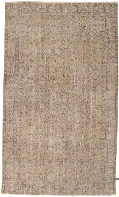 Vintage Turkish Hand-Knotted Rug - 5' 11" x 9' 7" (71" x 115")