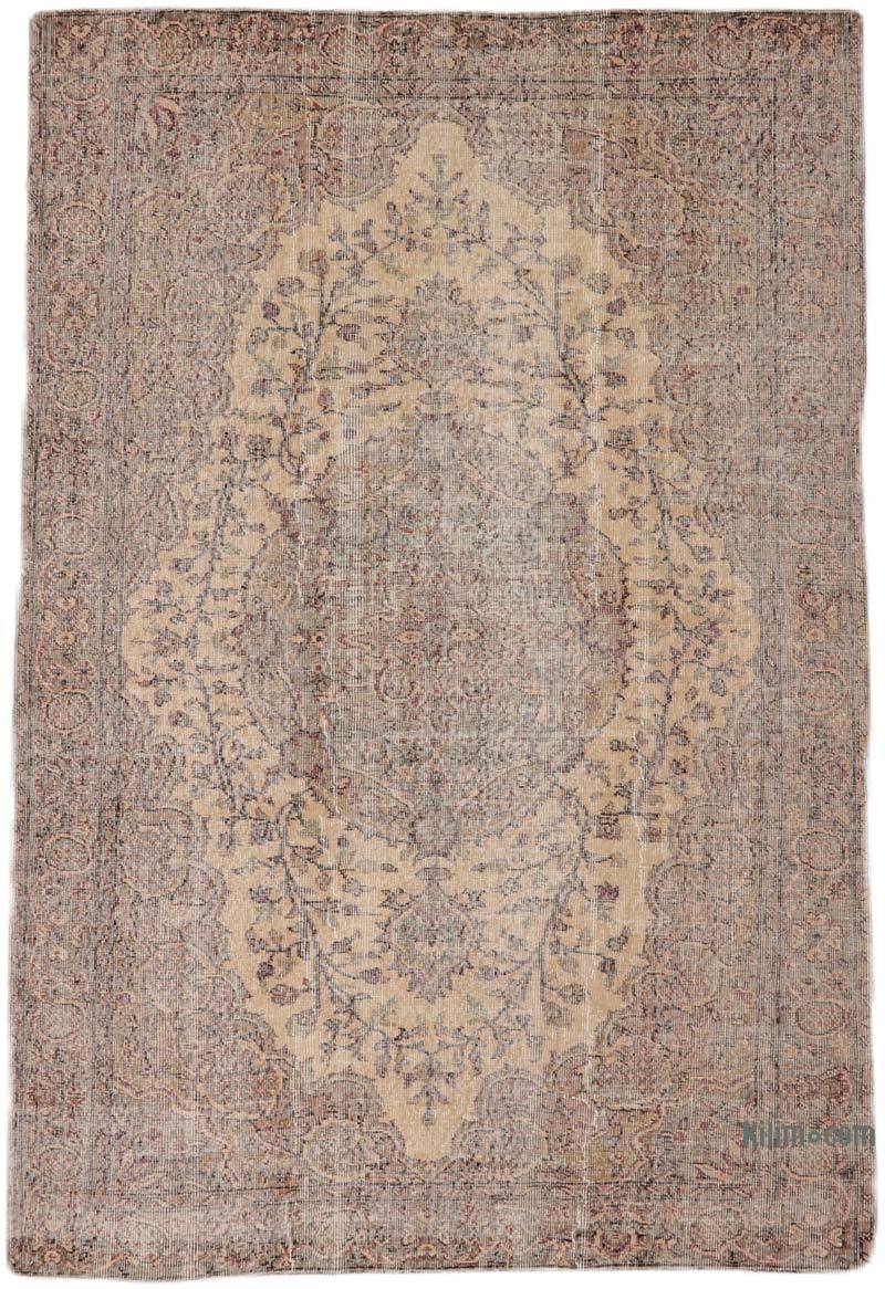 Vintage Turkish Hand-Knotted Rug - 5' 7" x 8' 7" (67" x 103") - K0065752