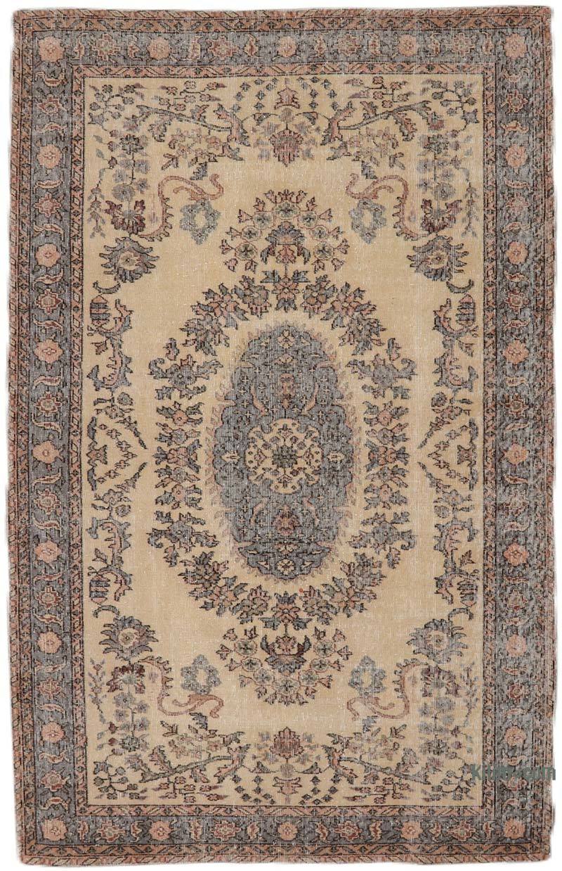 Vintage Turkish Hand-Knotted Rug - 5' 7" x 8' 8" (67" x 104") - K0065753