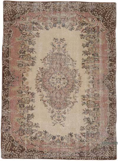 Vintage Turkish Hand-Knotted Rug - 5' 11" x 8' 4" (71" x 100")