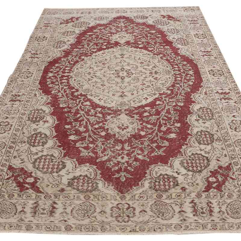 Vintage Turkish Hand-Knotted Rug - 5' 6" x 8' 10" (66" x 106") - K0065755