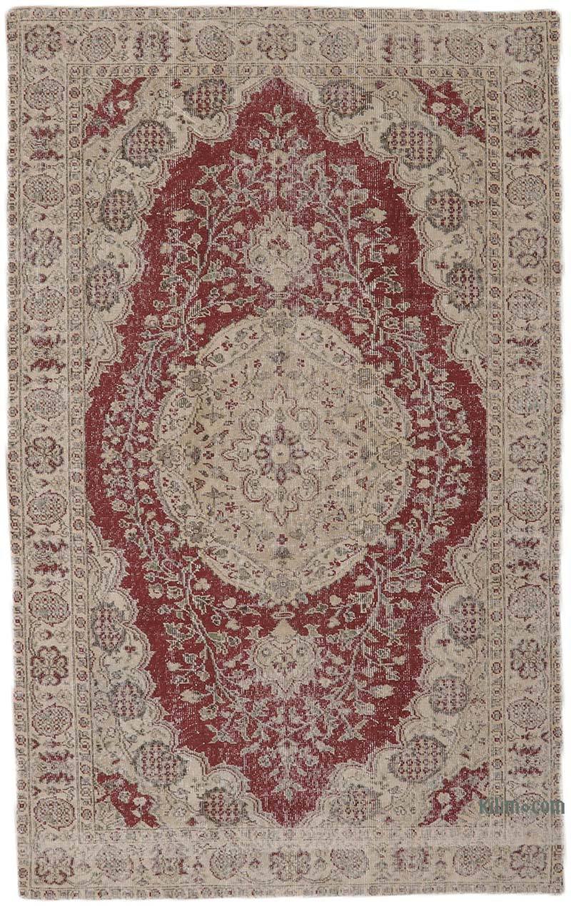 Vintage Turkish Hand-Knotted Rug - 5' 6" x 8' 10" (66" x 106") - K0065755