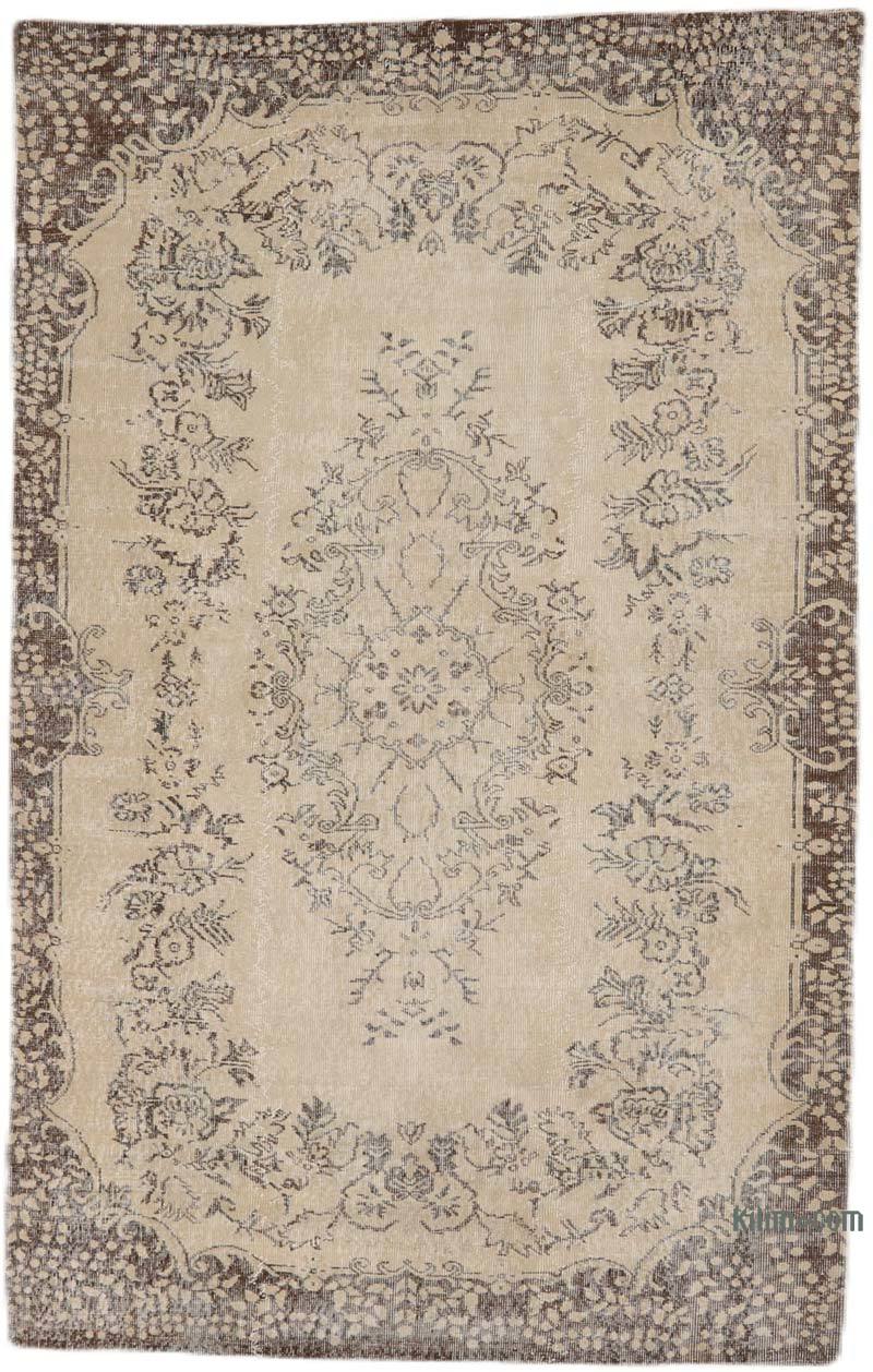Vintage Turkish Hand-Knotted Rug - 5' 7" x 8' 11" (67" x 107") - K0065756