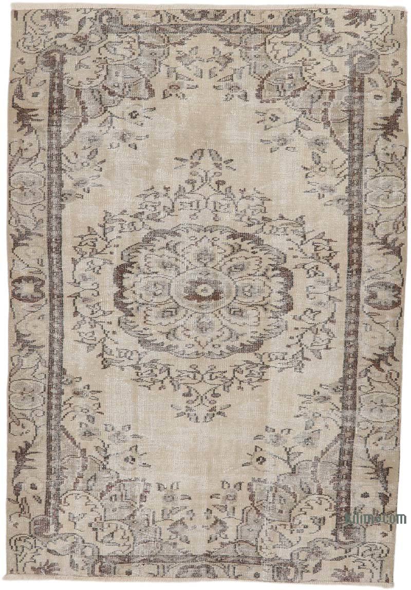 Alfombra Vintage Turca Anudada a Mano - 152 cm x 220 cm - K0065757