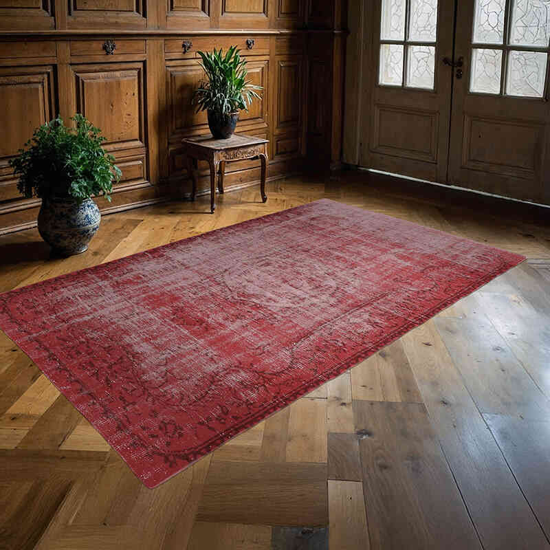 Alfombra Turca Vintage Sobre-teñida - 155 cm x 269 cm - K0065758