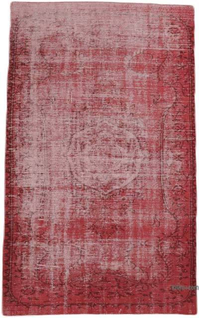 Over-dyed Vintage Hand-Knotted Turkish Rug - 5' 1" x 8' 10" (61" x 106")