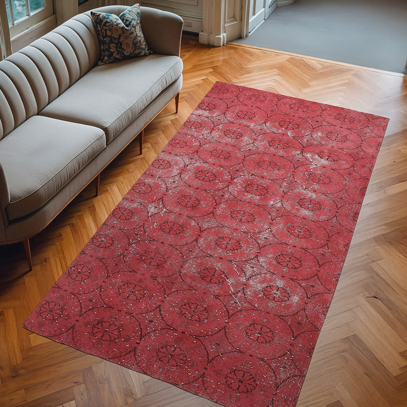 Boyalı El Dokuma Vintage Halı - 160 cm x 295 cm - K0065761