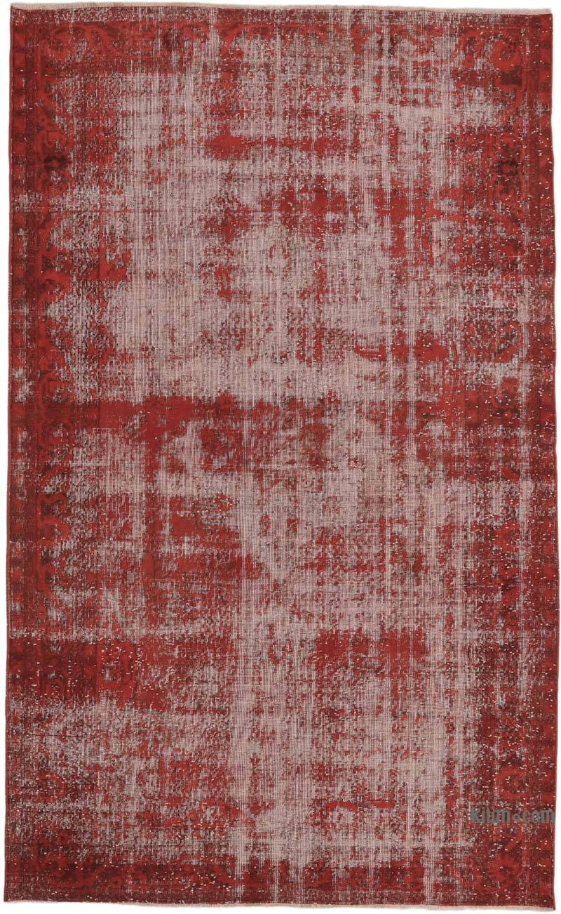 Over-dyed Vintage Hand-Knotted Turkish Rug - 5' 10" x 9' 7" (70" x 115") - K0065771