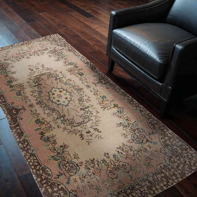 El Dokuma Vintage Halı - 114 cm x 205 cm - K0065777