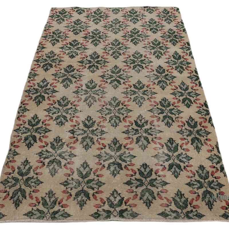 Vintage Turkish Hand-Knotted Rug - 3' 7" x 6' 5" (43" x 77") - K0065786