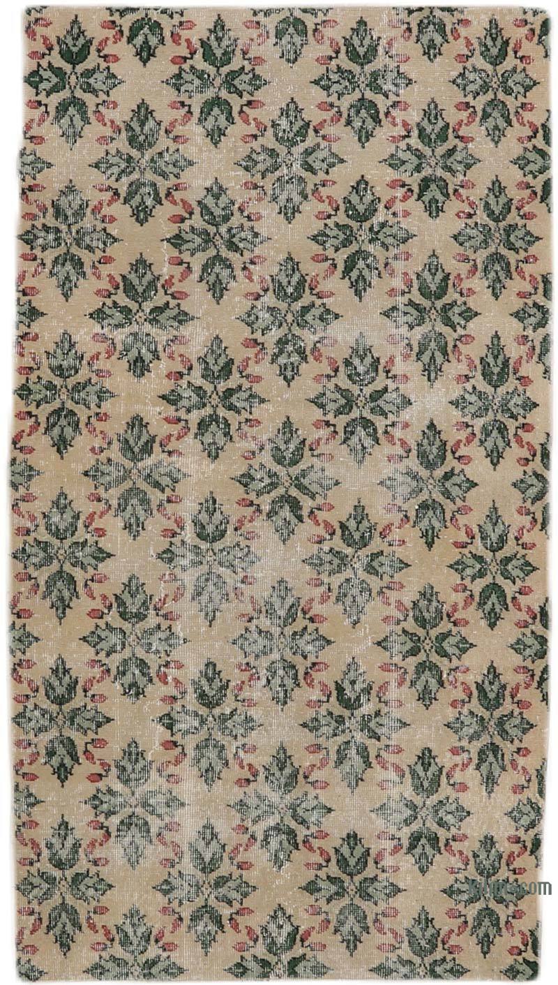 Vintage Turkish Hand-Knotted Rug - 3' 7" x 6' 5" (43" x 77") - K0065786