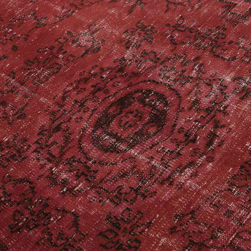 Over-dyed Vintage Hand-Knotted Turkish Rug - 4' 11" x 9' 2" (59" x 110") - K0065790