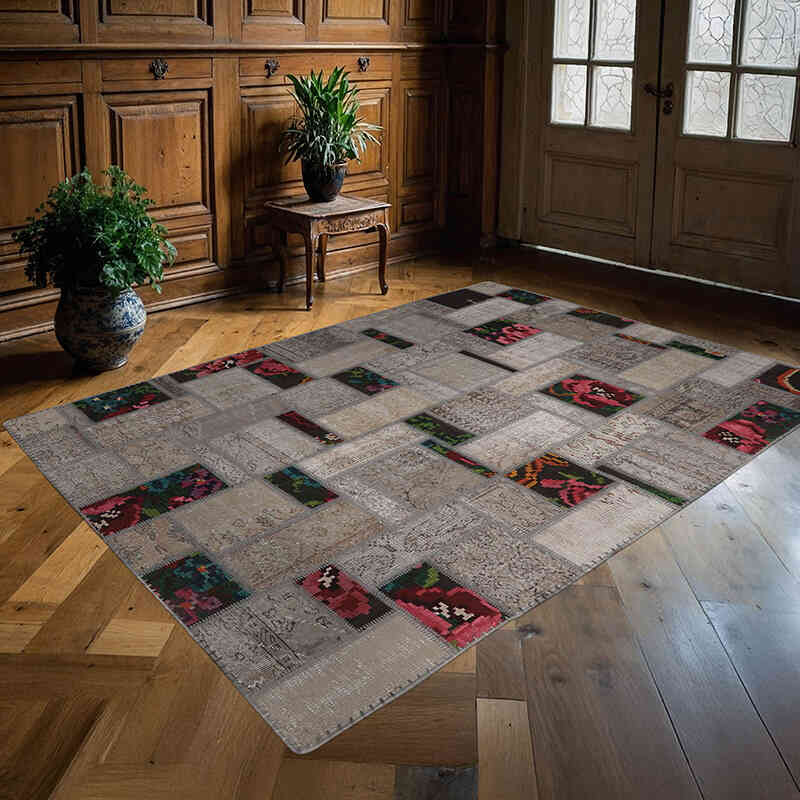 Alfombra Turca de Retazos - 170 cm x 234 cm - K0065809
