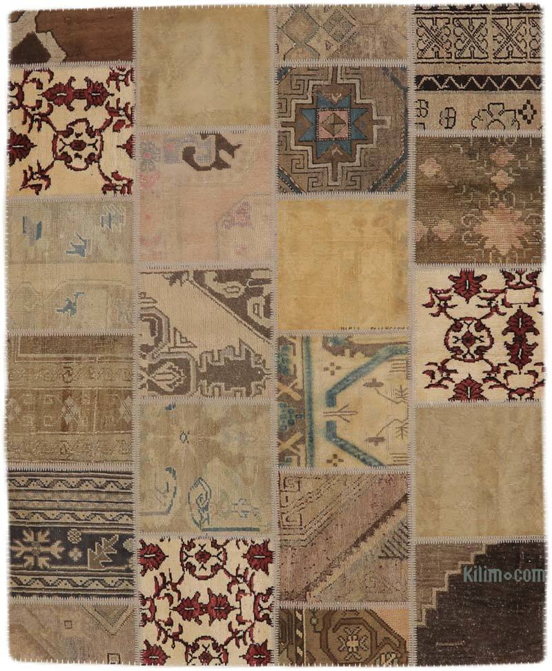 Patchwork El Dokuma Halı - 157 cm x 195 cm - K0065811