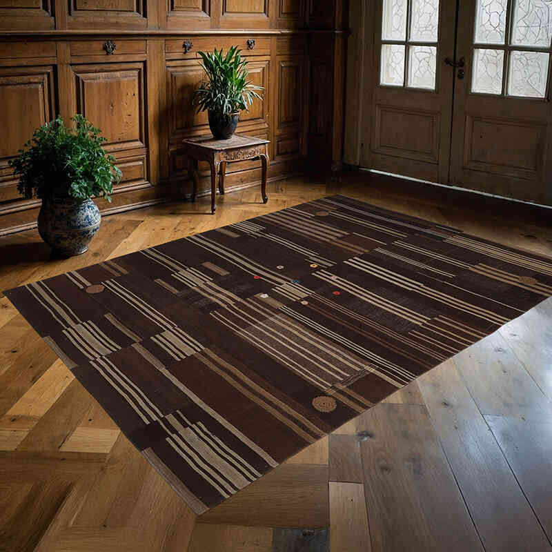 Patchwork Kilim Rug - 5' 6" x 7' 7" (66" x 91") - K0065821