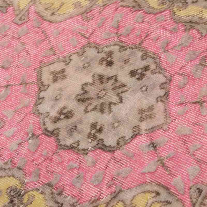 Over-dyed Vintage Hand-Knotted Turkish Rug - 5' 3" x 9' 2" (63" x 110") - K0065848