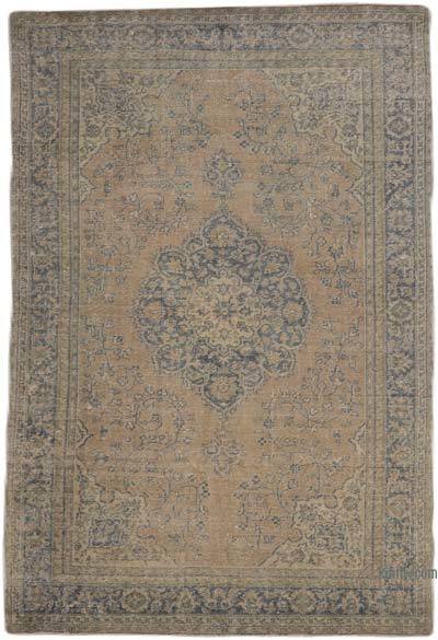 Vintage Turkish Hand-Knotted Rug - 5' 9" x 8' 6" (69" x 102")