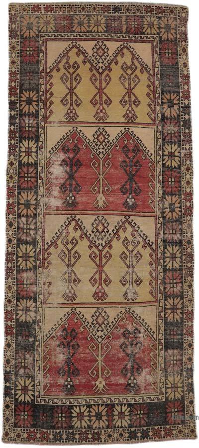 Alfombra Vintage Turca Anudada a Mano - 145 cm x 345 cm