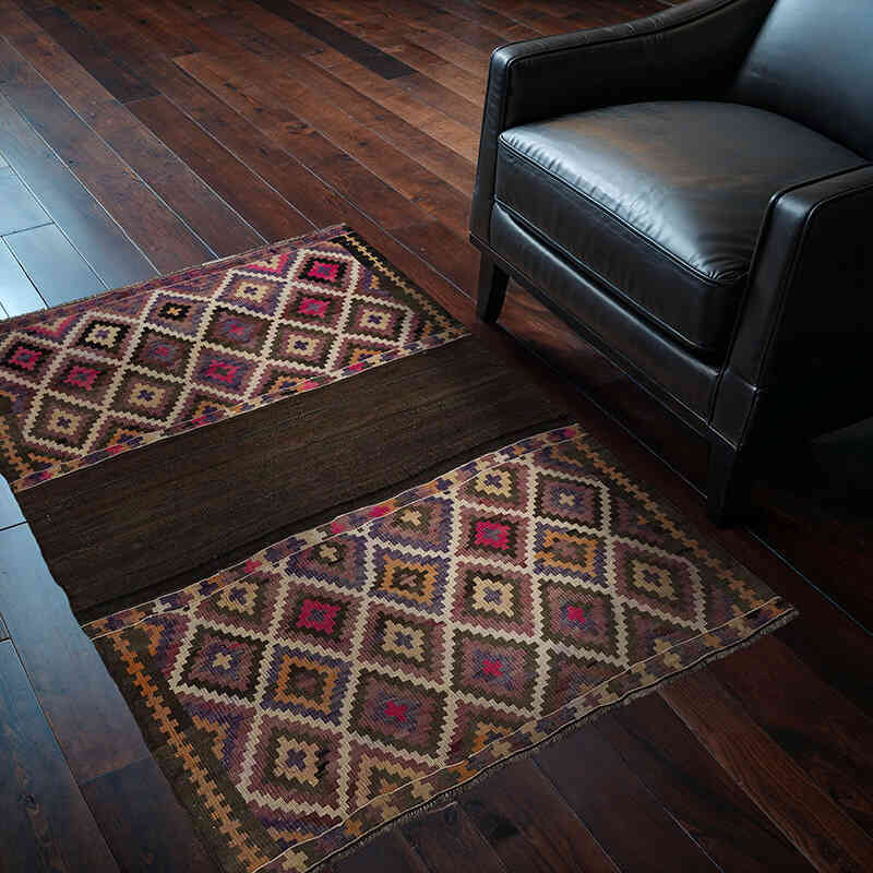 Alfombra Vintage Bayburt Kilim - 100 cm x 130 cm - K0065900