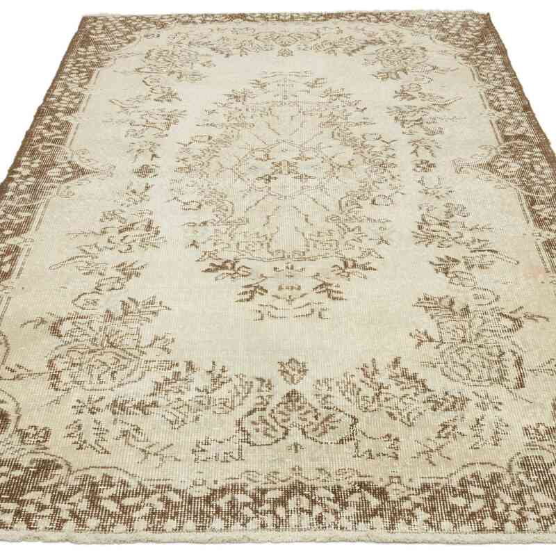 Alfombra Vintage Turca Anudada a Mano - 116 cm x 203 cm - K0065921