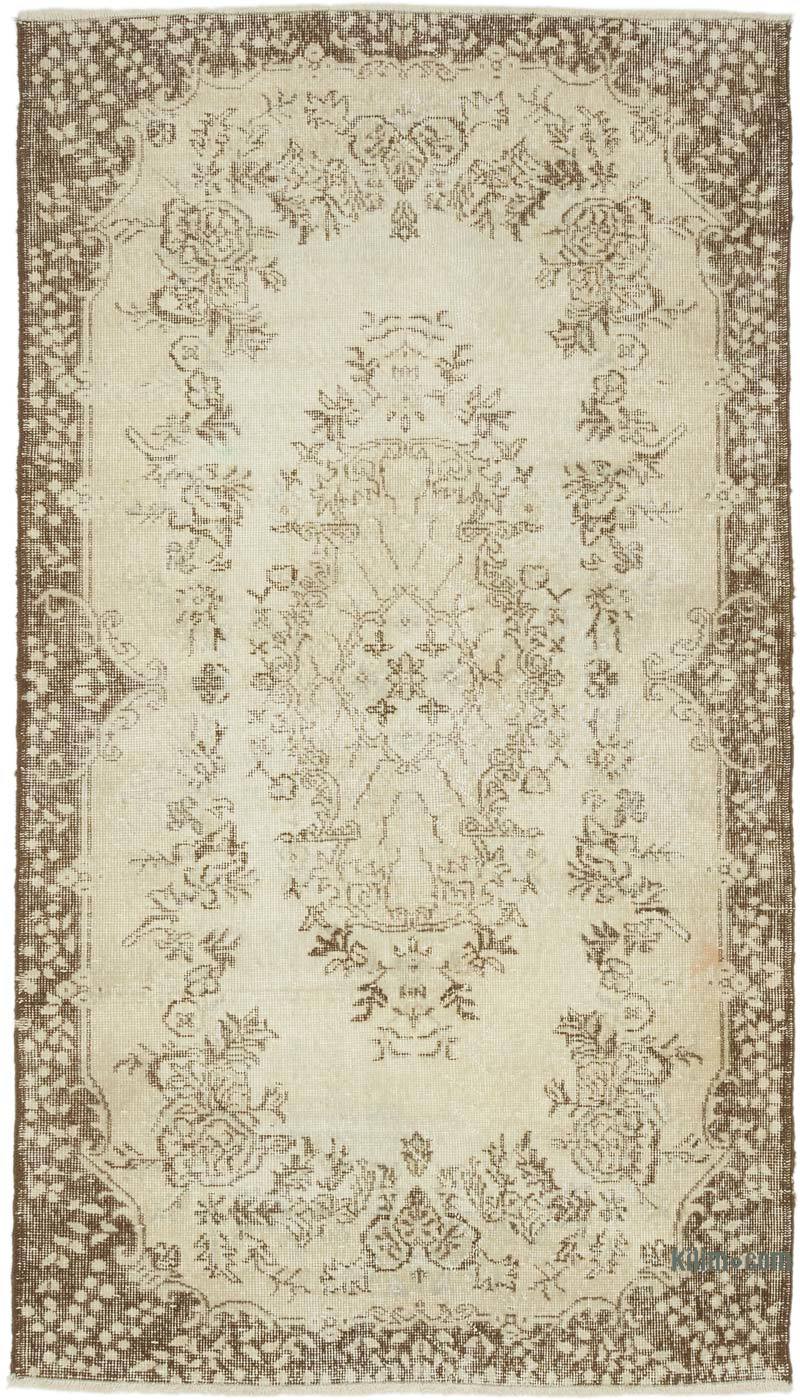 Alfombra Vintage Turca Anudada a Mano - 116 cm x 203 cm - K0065921