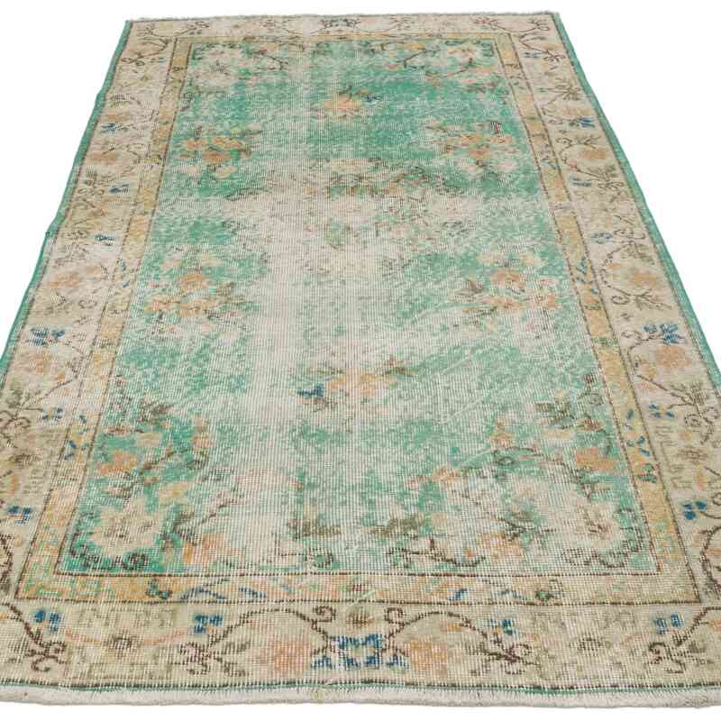 Alfombra Vintage Turca Anudada a Mano - 116 cm x 215 cm - K0065938