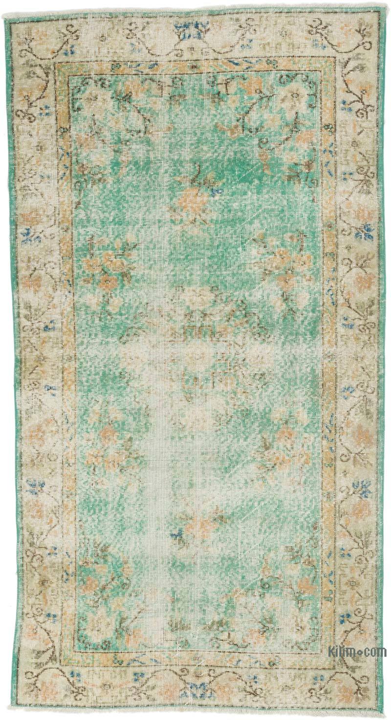 Alfombra Vintage Turca Anudada a Mano - 116 cm x 215 cm - K0065938