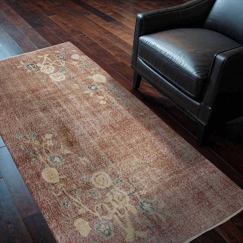 Vintage Turkish Hand-Knotted Rug - 3' 6" x 6' 6" (42" x 78") - K0065939