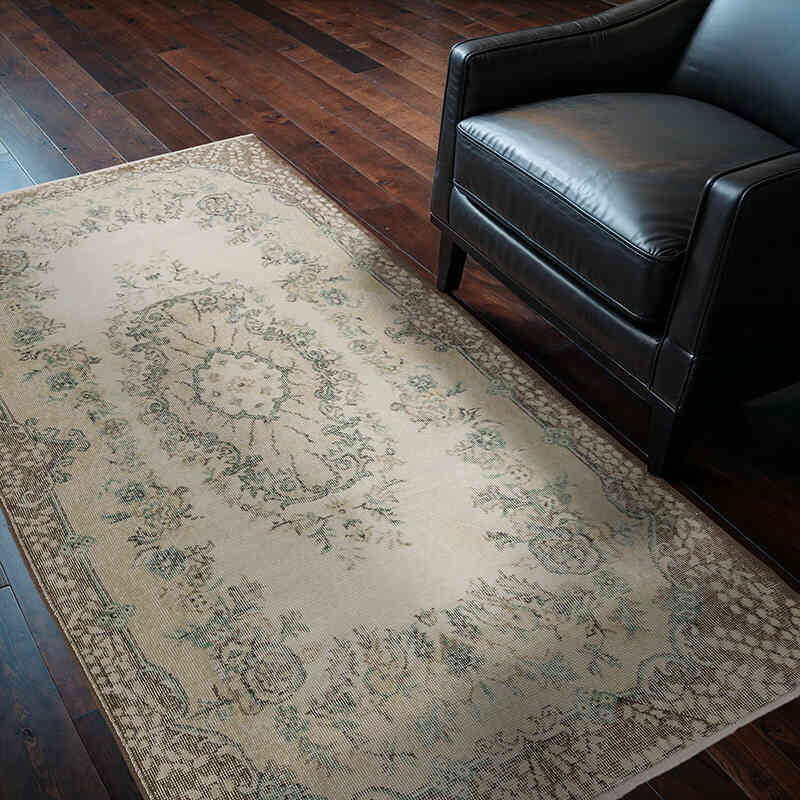 El Dokuma Vintage Halı - 125 cm x 205 cm - K0065948