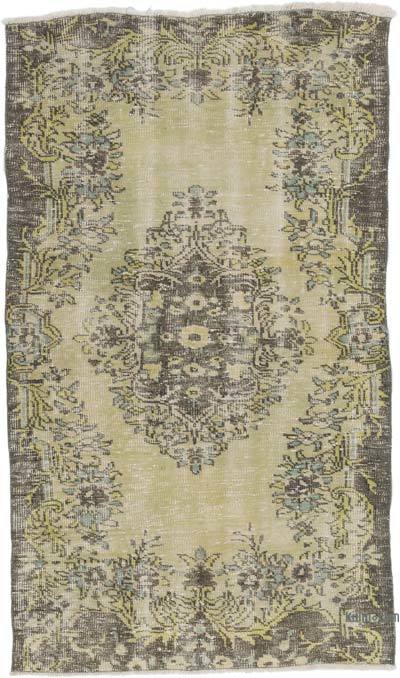 Alfombra Vintage Turca Anudada a Mano - 109 cm x 187 cm