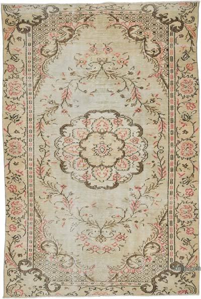 Vintage Turkish Hand-Knotted Rug - 5' 3" x 7' 9" (63" x 93")