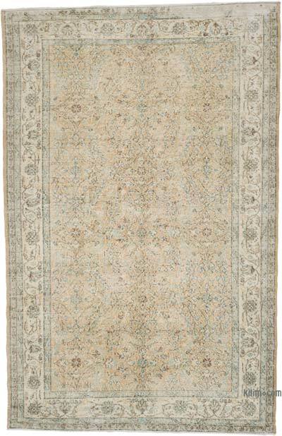 Vintage Turkish Hand-Knotted Rug - 5' 7" x 8' 6" (67" x 102")