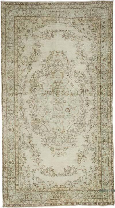 Vintage Turkish Hand-Knotted Rug - 5' 1" x 9' 2" (61" x 110")