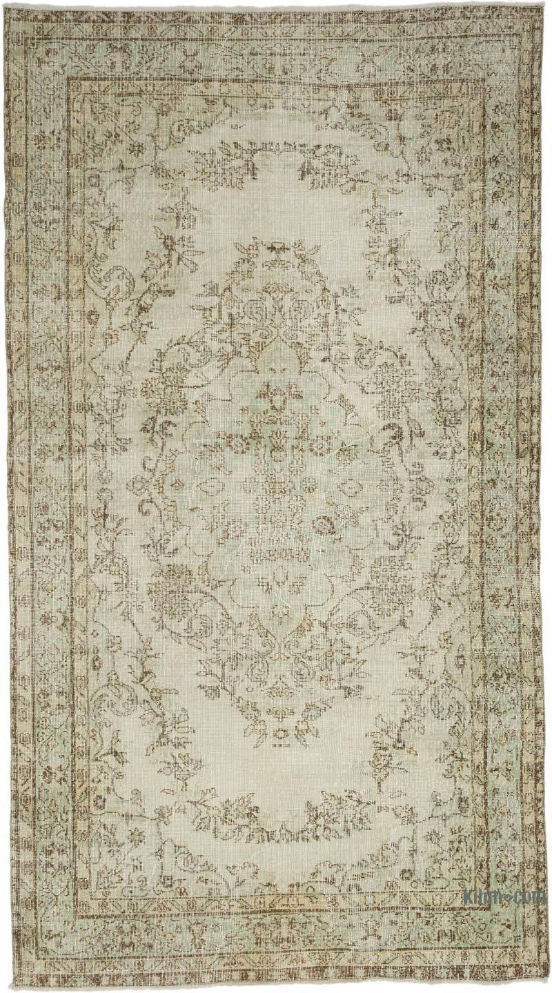 Alfombra Vintage Turca Anudada a Mano - 154 cm x 279 cm - K0065983