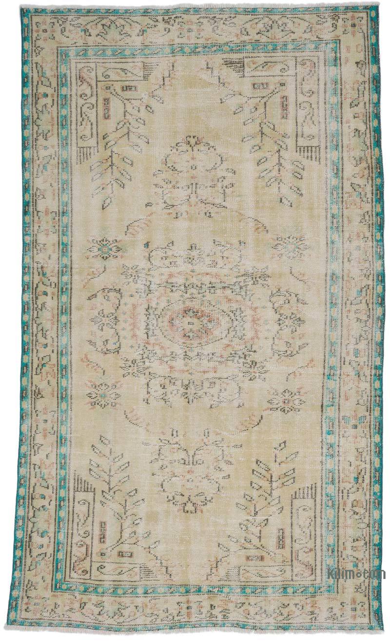 Alfombra Vintage Turca Anudada a Mano - 161 cm x 266 cm - K0065984