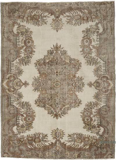 Vintage Turkish Hand-Knotted Rug - 6' 9" x 9' 2" (81" x 110")