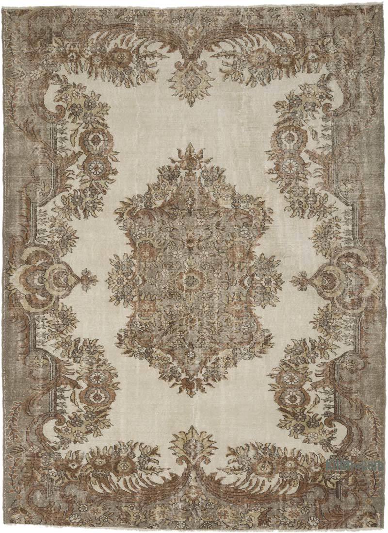Alfombra Vintage Turca Anudada a Mano - 205 cm x 280 cm - K0065994