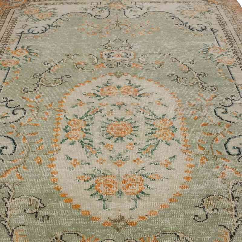 Alfombra Vintage Turca Anudada a Mano - 198 cm x 296 cm - K0065998