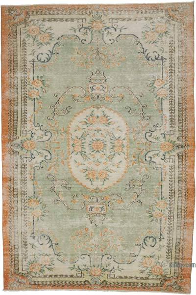 Vintage Turkish Hand-Knotted Rug - 6' 6" x 9' 9" (78" x 117")