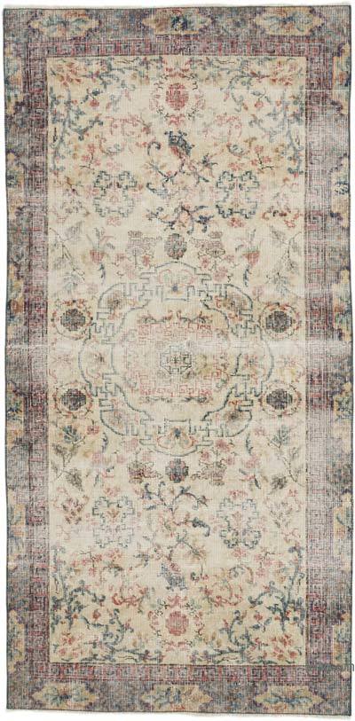 El Dokuma Vintage Halı - 98 cm x 199 cm