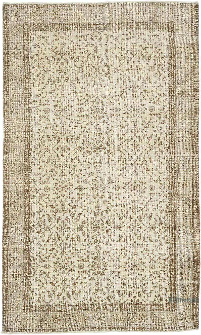 Alfombra Vintage Turca Anudada a Mano - 120 cm x 202 cm - K0066007