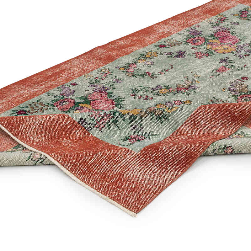 Alfombra Vintage Turca Anudada a Mano - 146 cm x 257 cm - K0066019